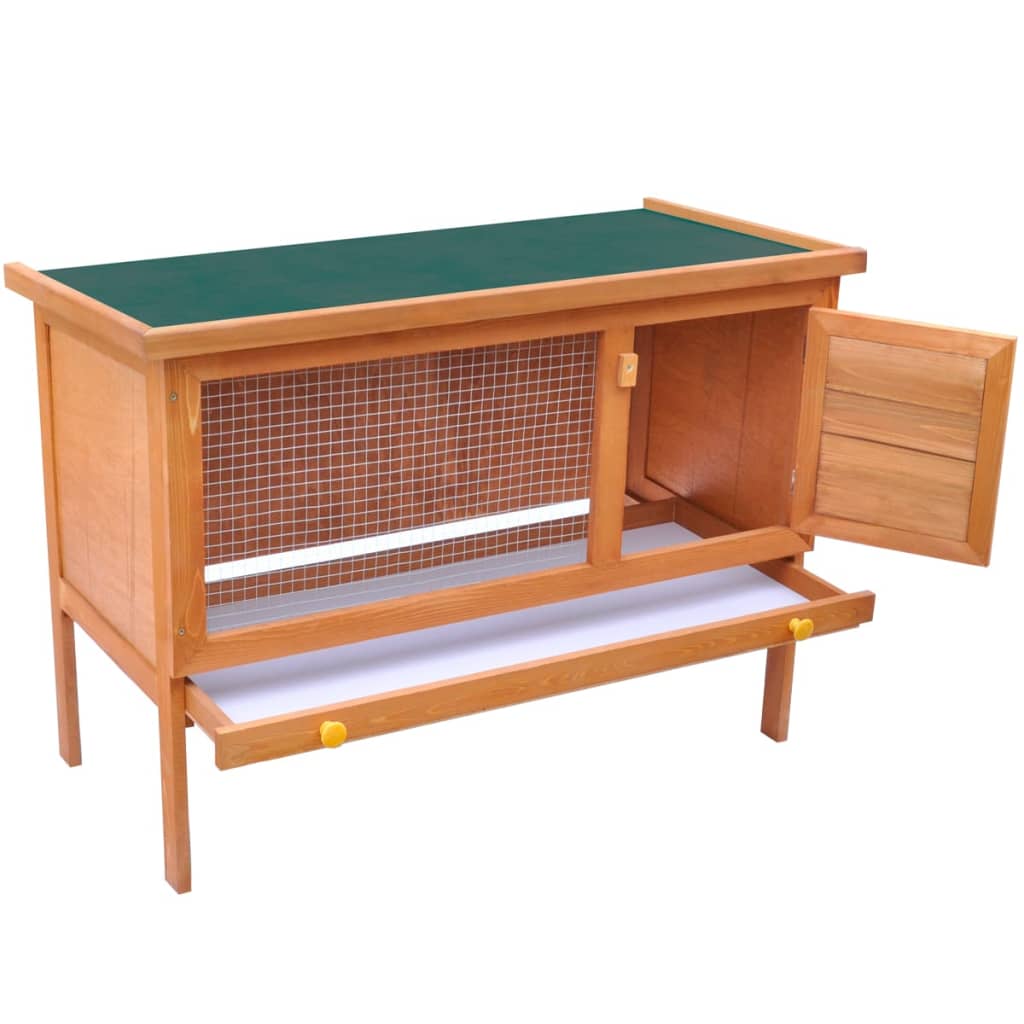 Rabbit cage small animal shelter cage, 1 level, wood