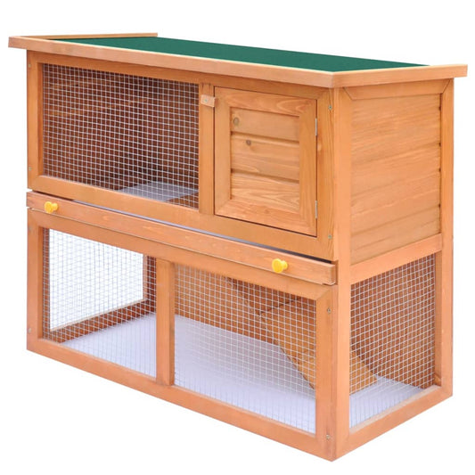 Outdoor rabbit cage small animal shelter cage, 1 door, wood
