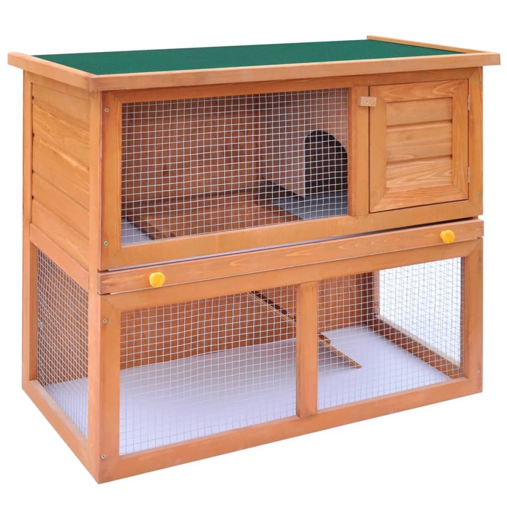 Outdoor rabbit cage small animal shelter cage, 1 door, wood