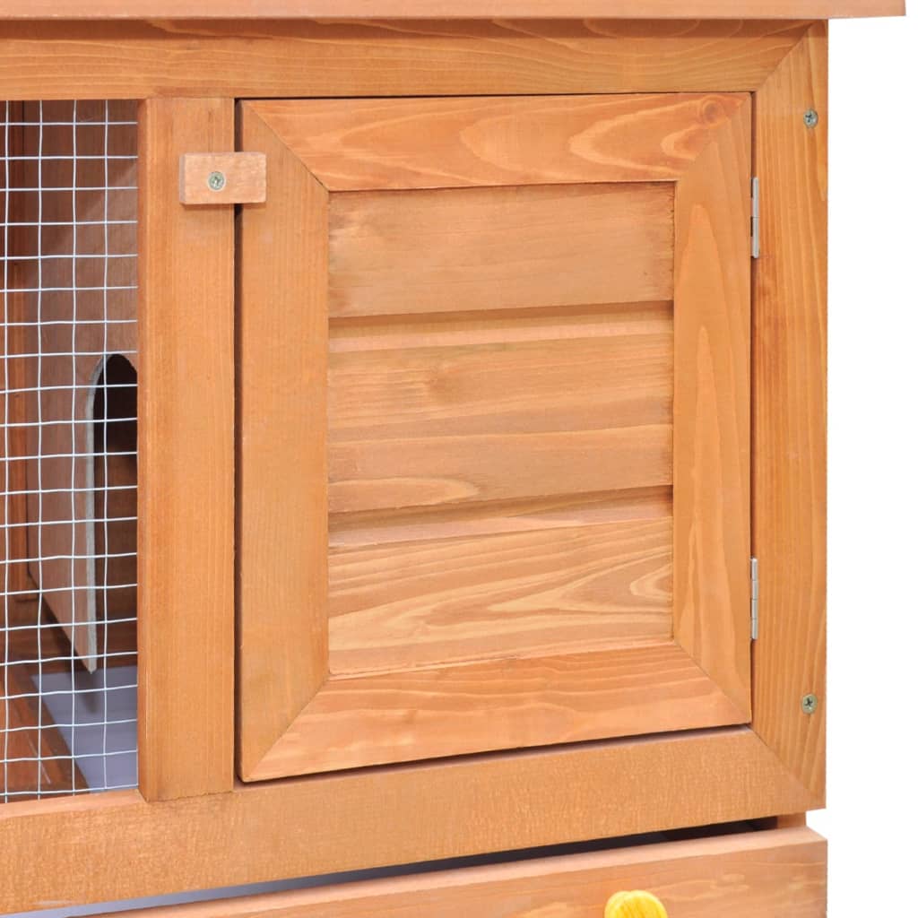Outdoor rabbit cage small animal shelter cage, 1 door, wood