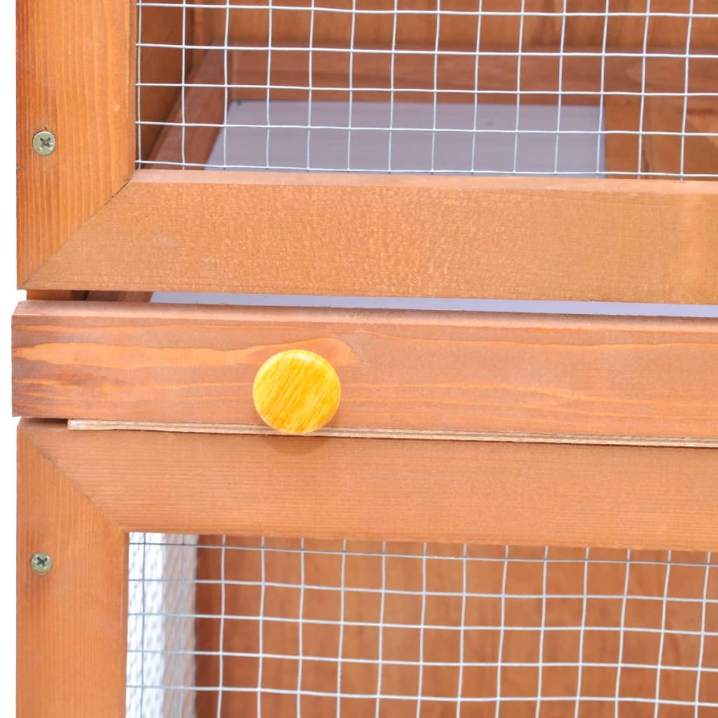 Outdoor rabbit cage small animal shelter cage, 1 door, wood