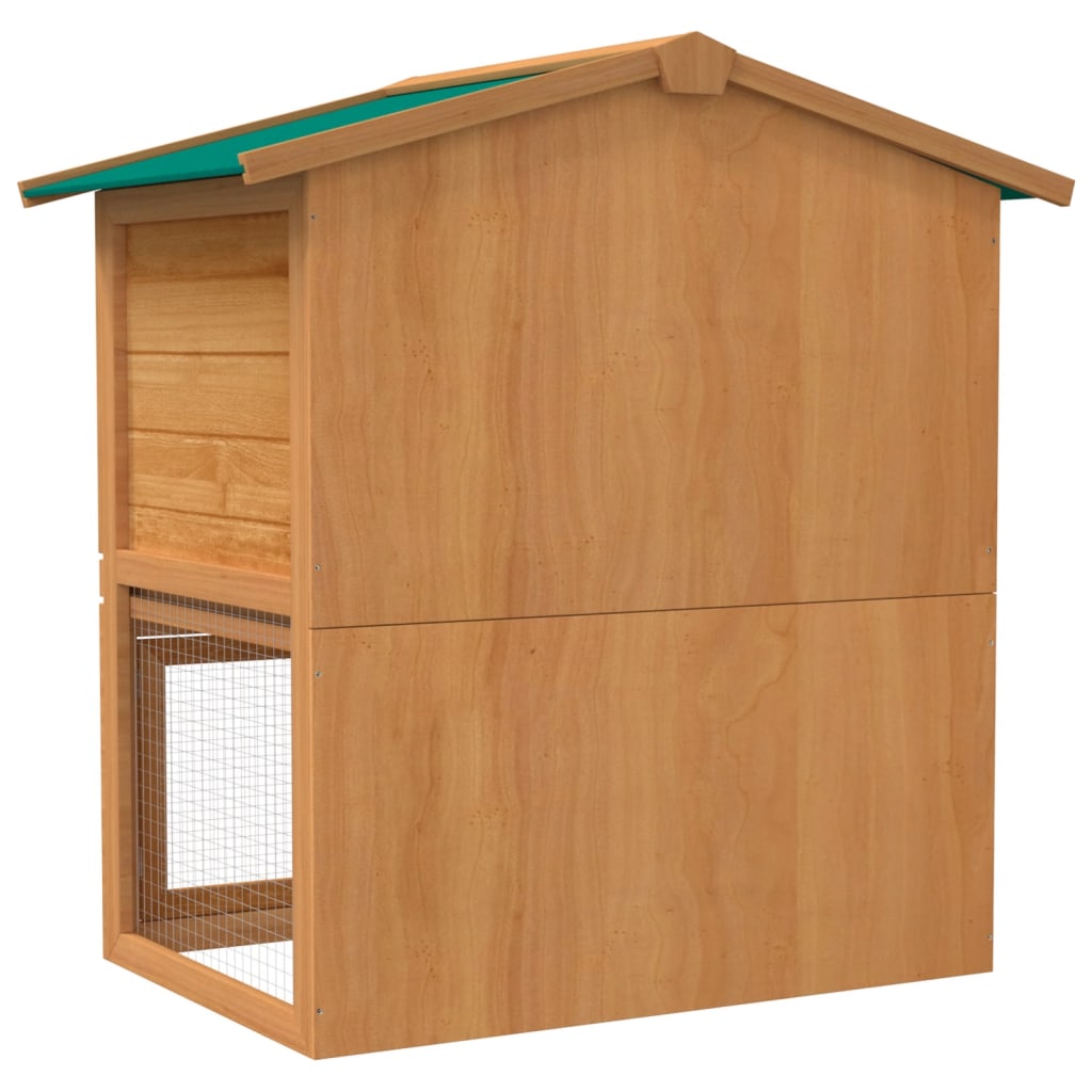 Outdoor rabbit cage small animal shelter cage 3 doors wood