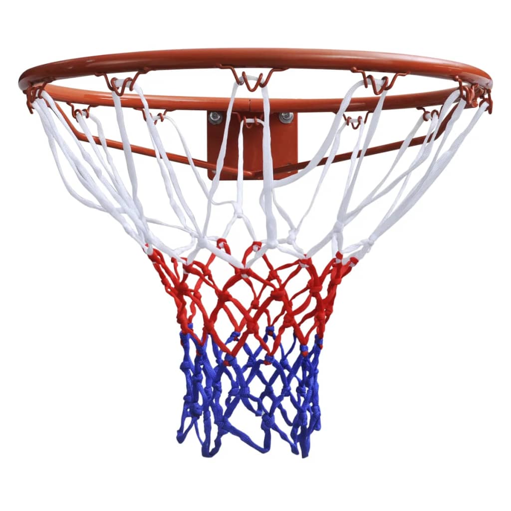 Basketball goal basket set, ring with net, orange, 45 cm