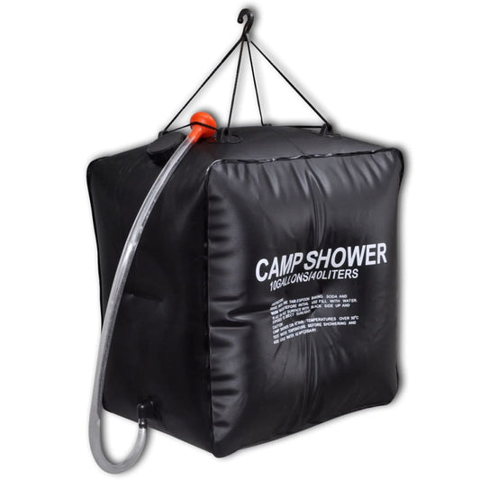 Camp shower, solar shower outdoor bath, 40 L