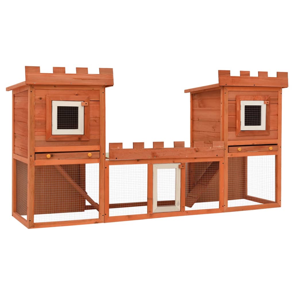 Rabbit cage double outdoor pet cage
