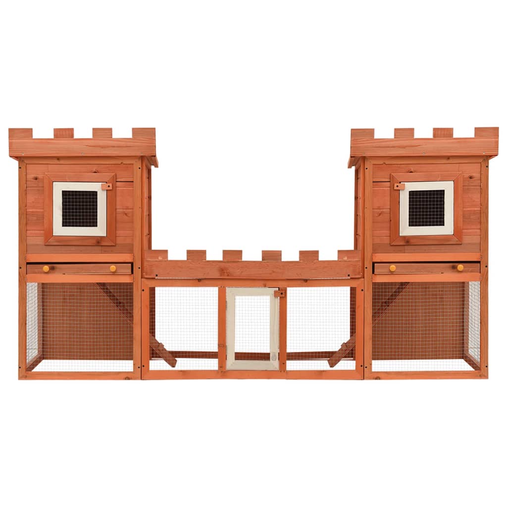 Rabbit cage double outdoor pet cage