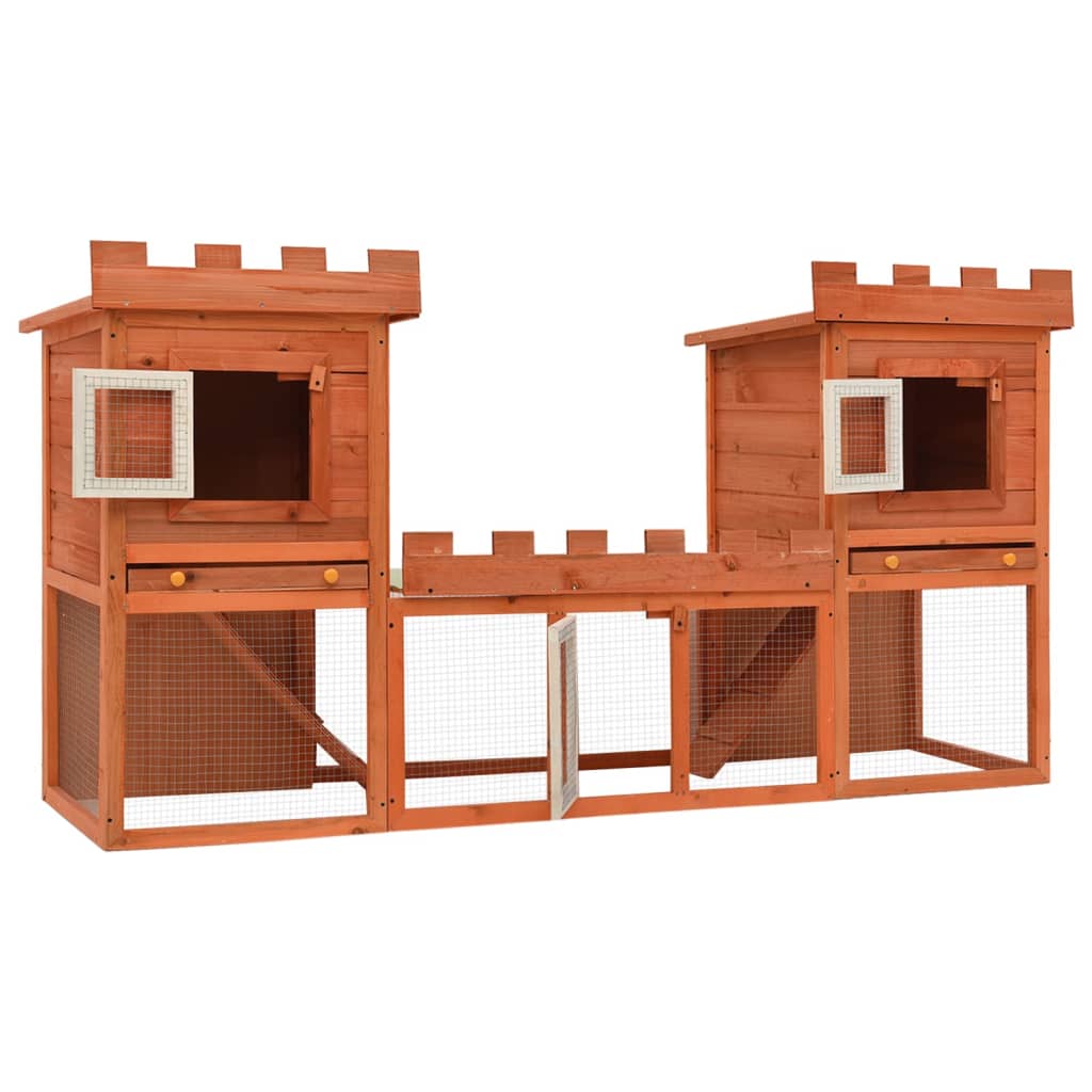 Rabbit cage double outdoor pet cage
