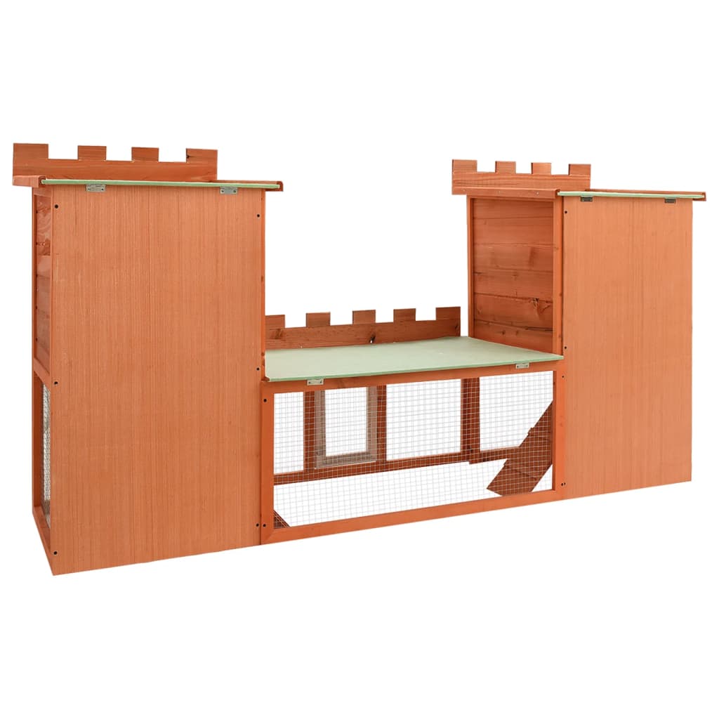 Rabbit cage double outdoor pet cage