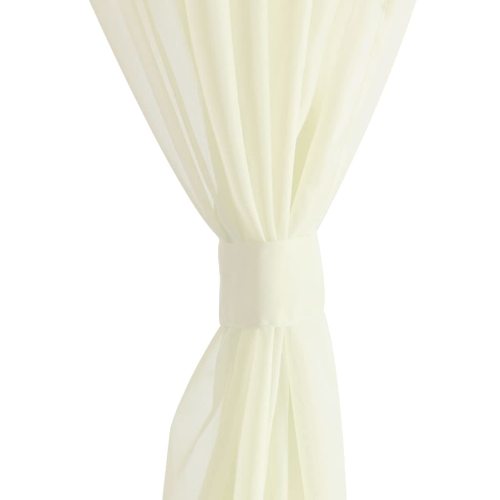 Sheer curtain, 2 pcs., 140 x 245 cm, cream