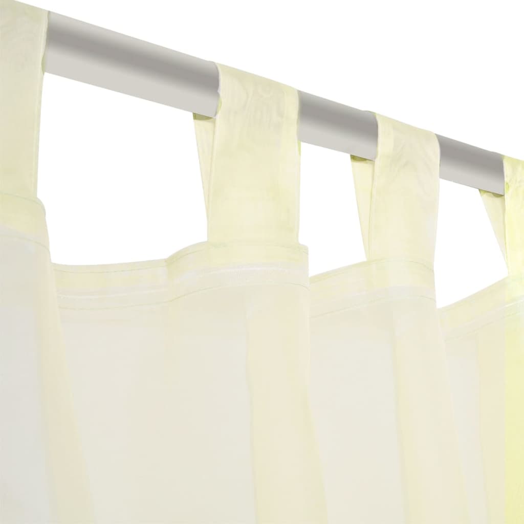 Sheer curtain, 2 pcs., 140 x 245 cm, cream