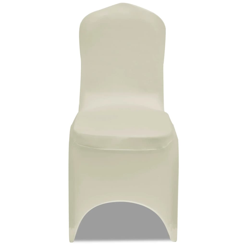 Husă de scaun elastică, 50 buc., crem