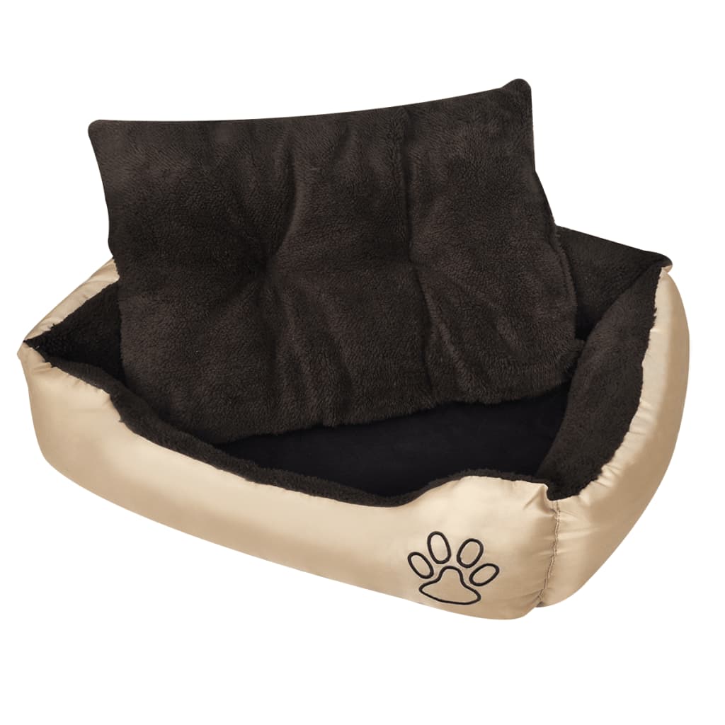 Warm dog bed with padded cushion, XL