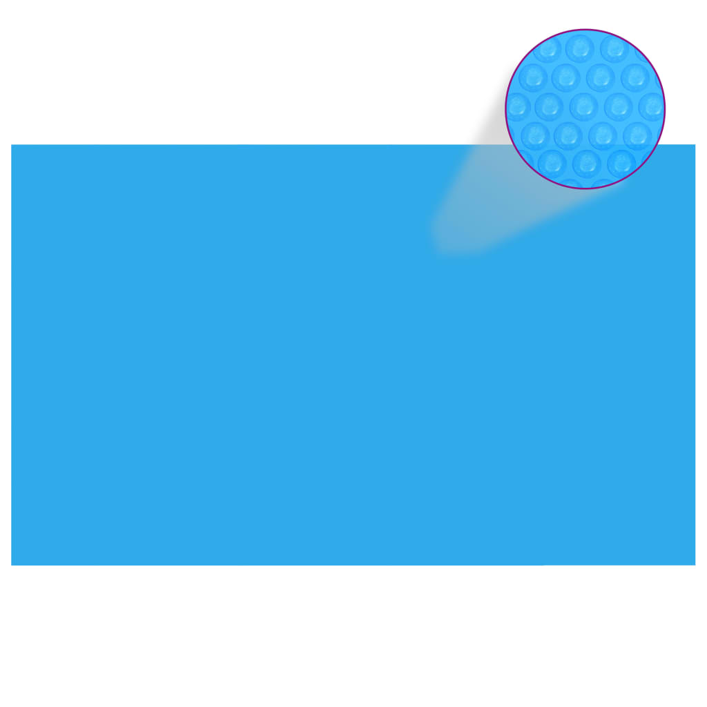 Rectangular pool cover, 260 x 160 cm, blue PE