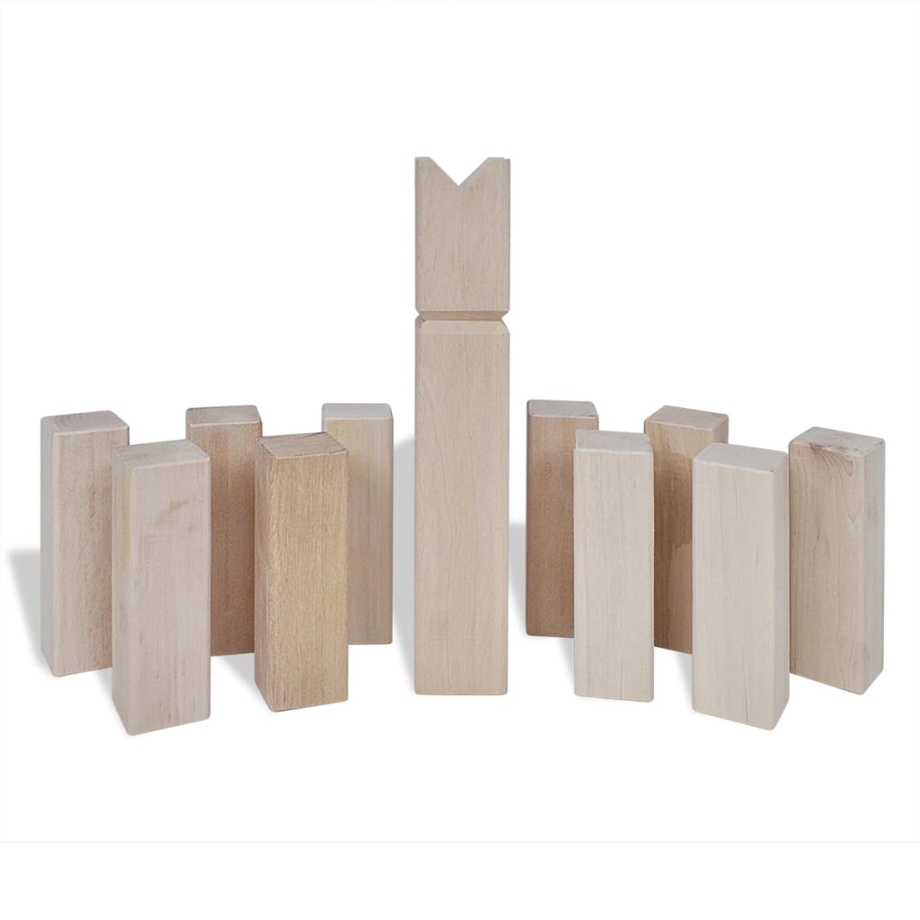 Kubb wooden play set