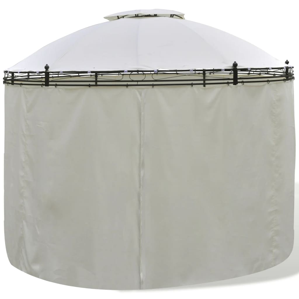 Pavilion cu perdele, 3,5 x 2,7 m, rotund