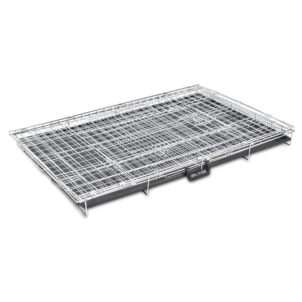 Foldable dog cage, metal, XXL