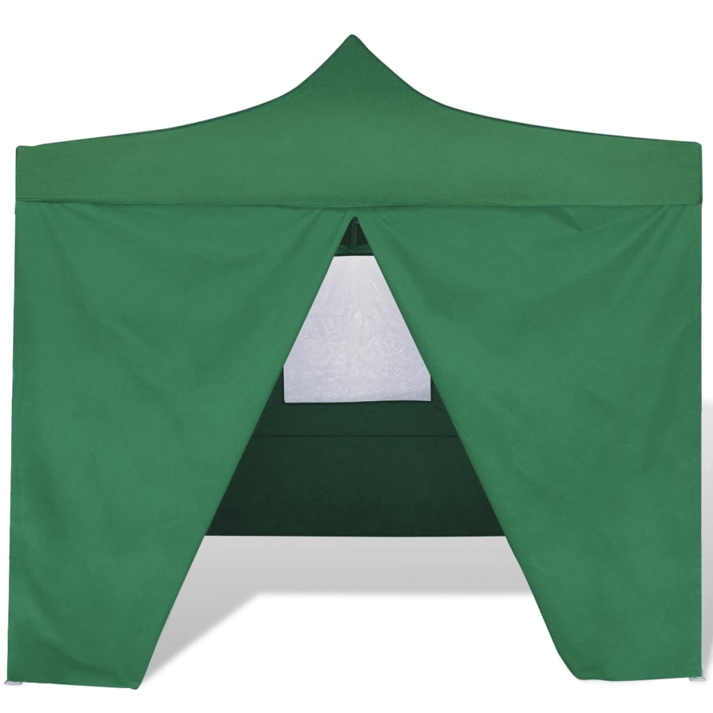 41468 vidaXL Green Foldable Tent 3 x 3 m with 4 Walls
