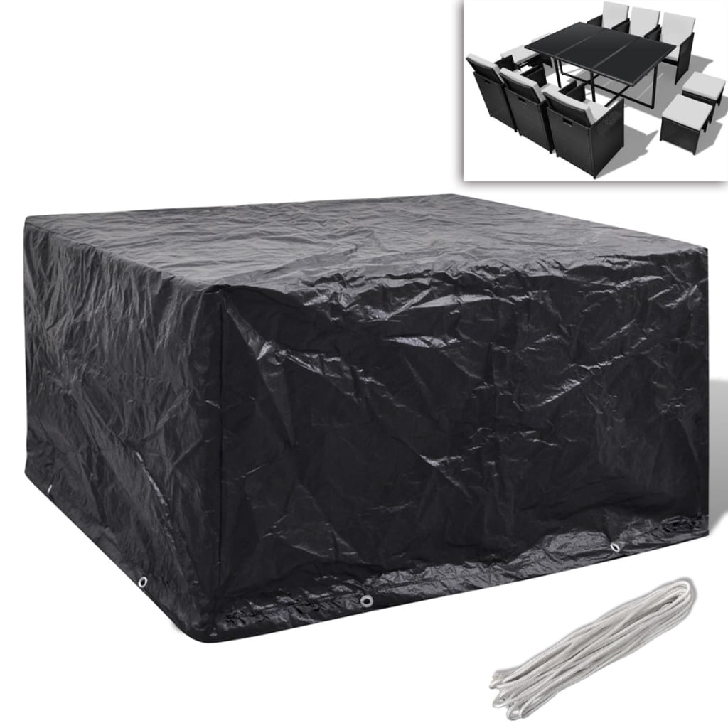 Garden furniture cover, 8 eyelets, 172x113x73 cm