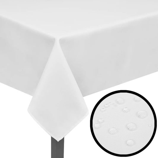 Table cloths, 130 x 130 cm, white, 5 pcs.