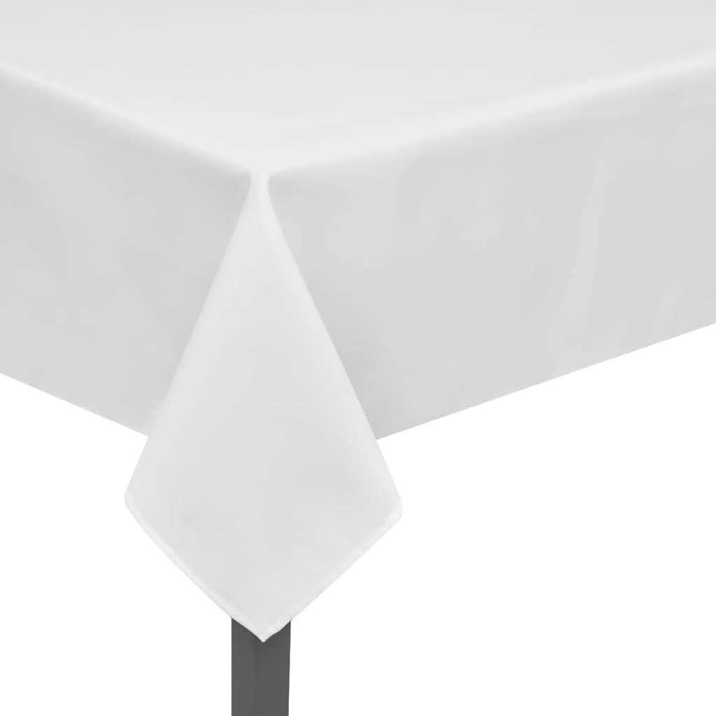 Table cloths, 130 x 130 cm, white, 5 pcs.
