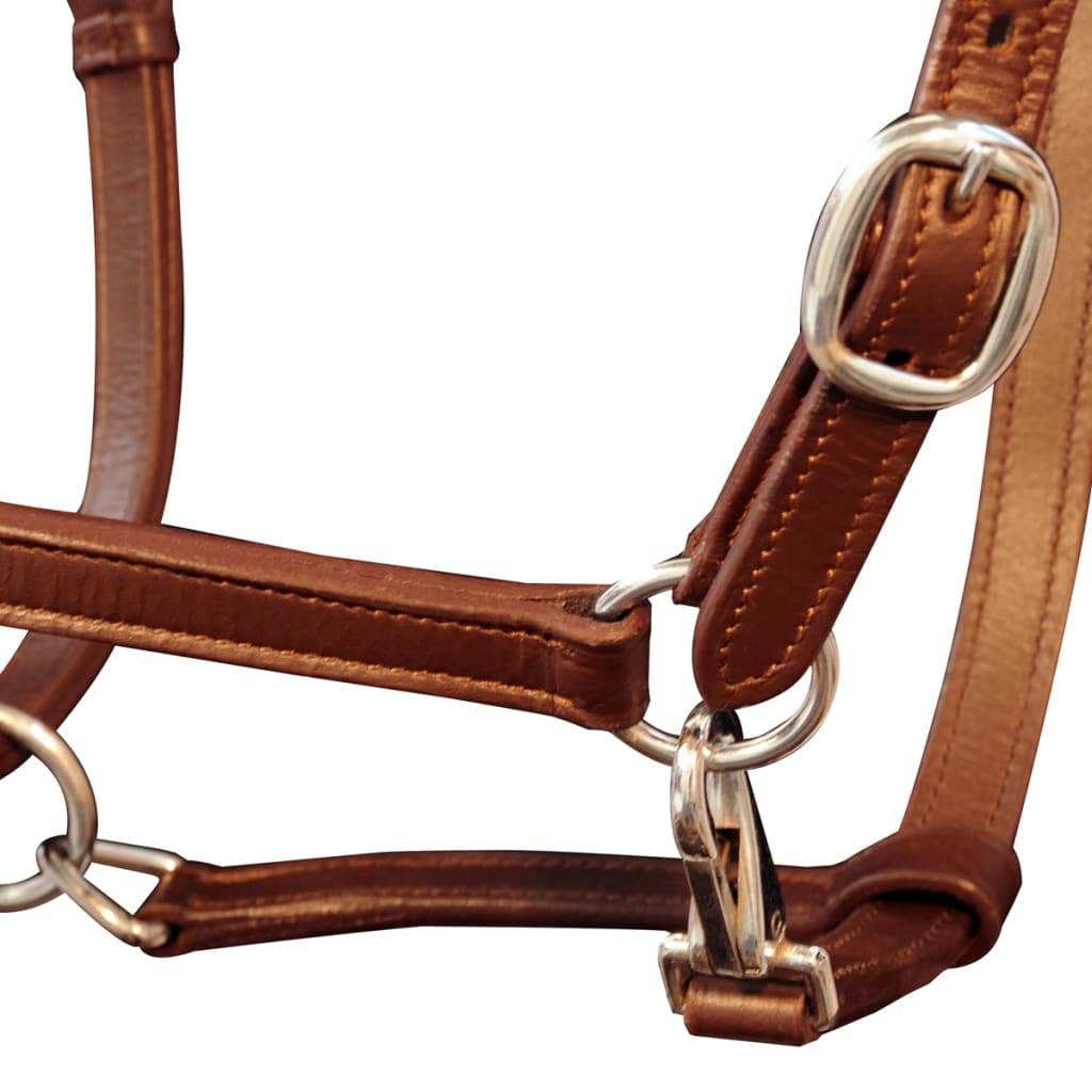Brown Adjustable Genuine Leather Pony Bridle