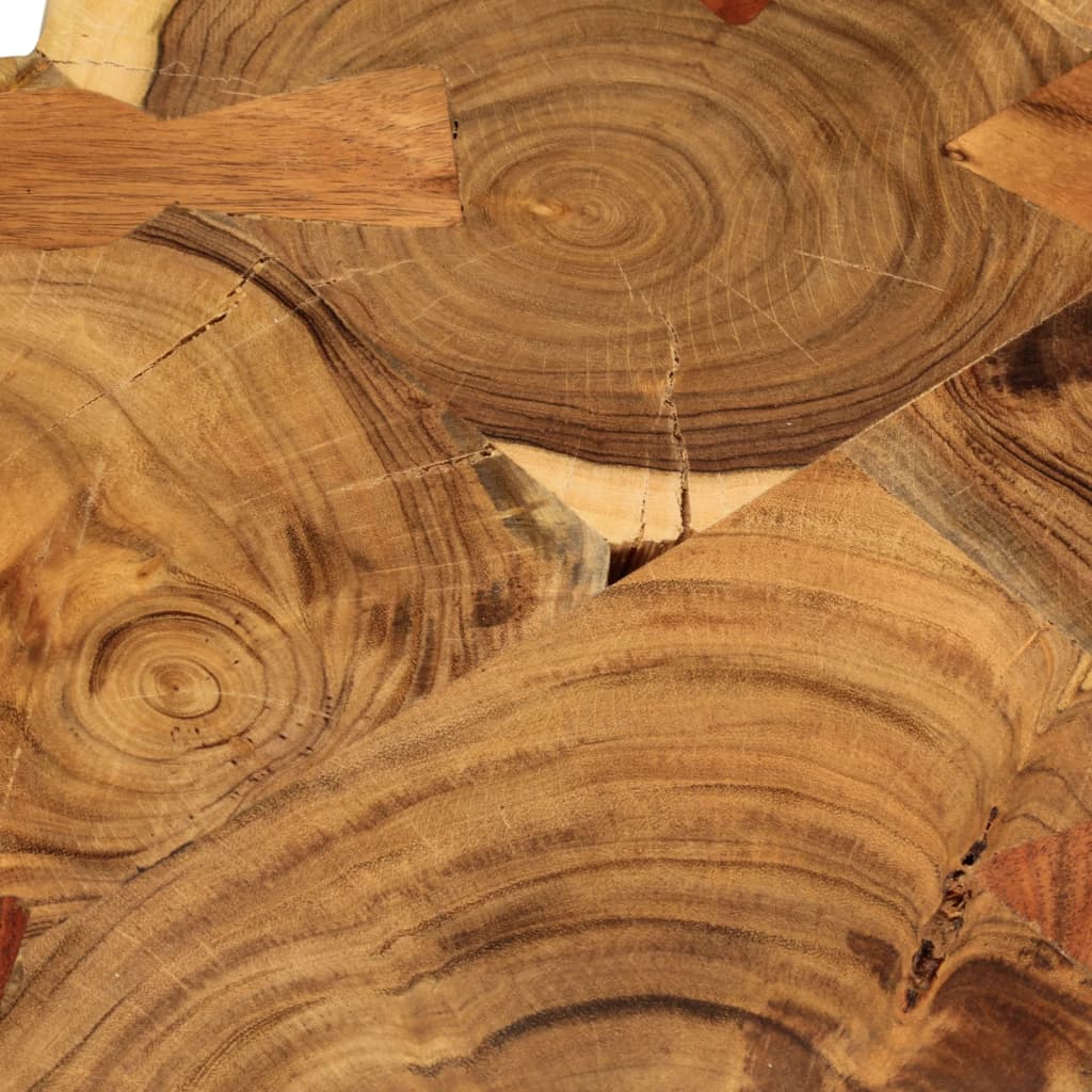 Coffee table, 35 cm, 6 knobs, solid sheesham wood