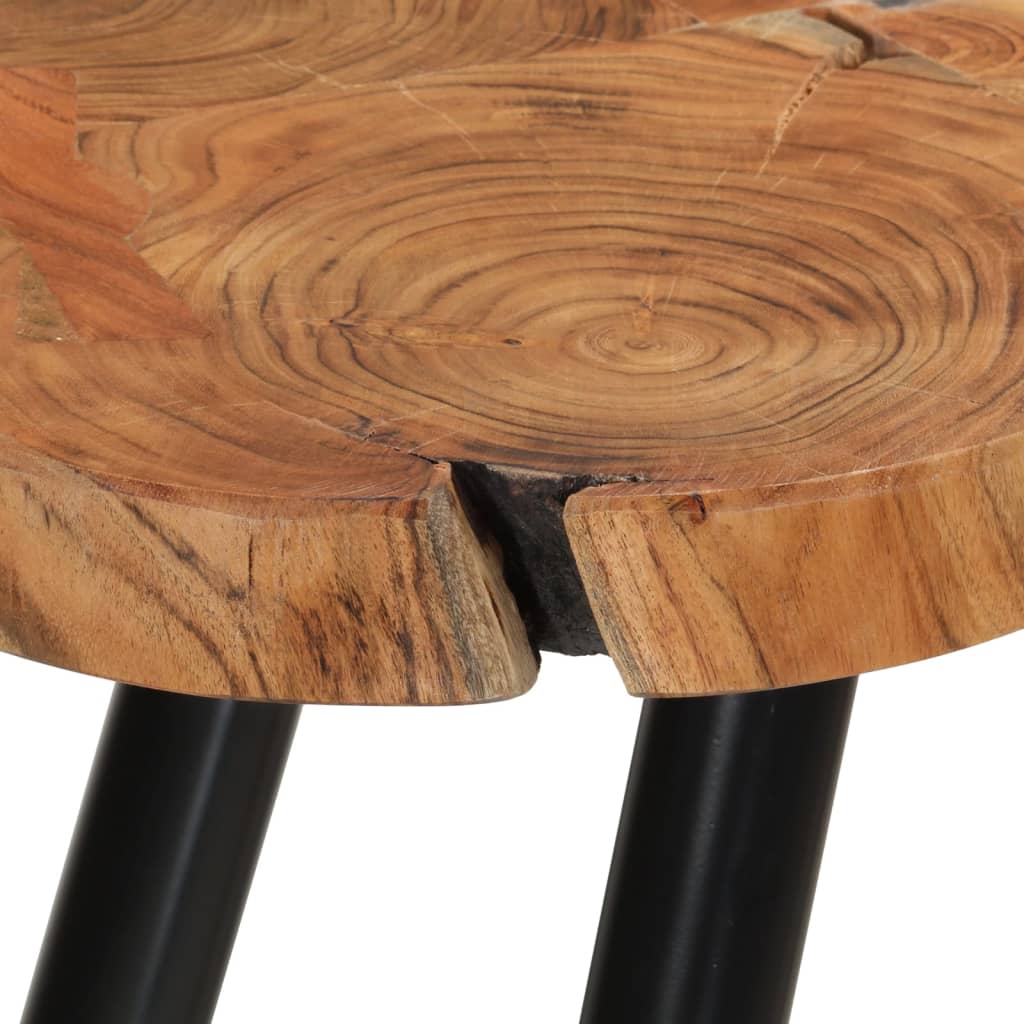 Coffee table, 35 cm, 6 knobs, solid sheesham wood