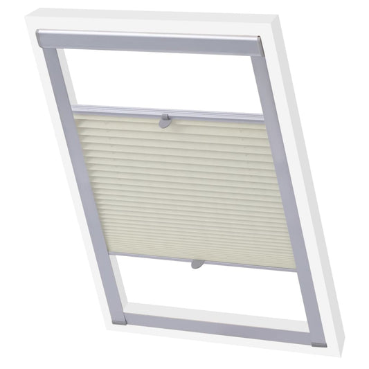 Pleated blinds, 104, cream