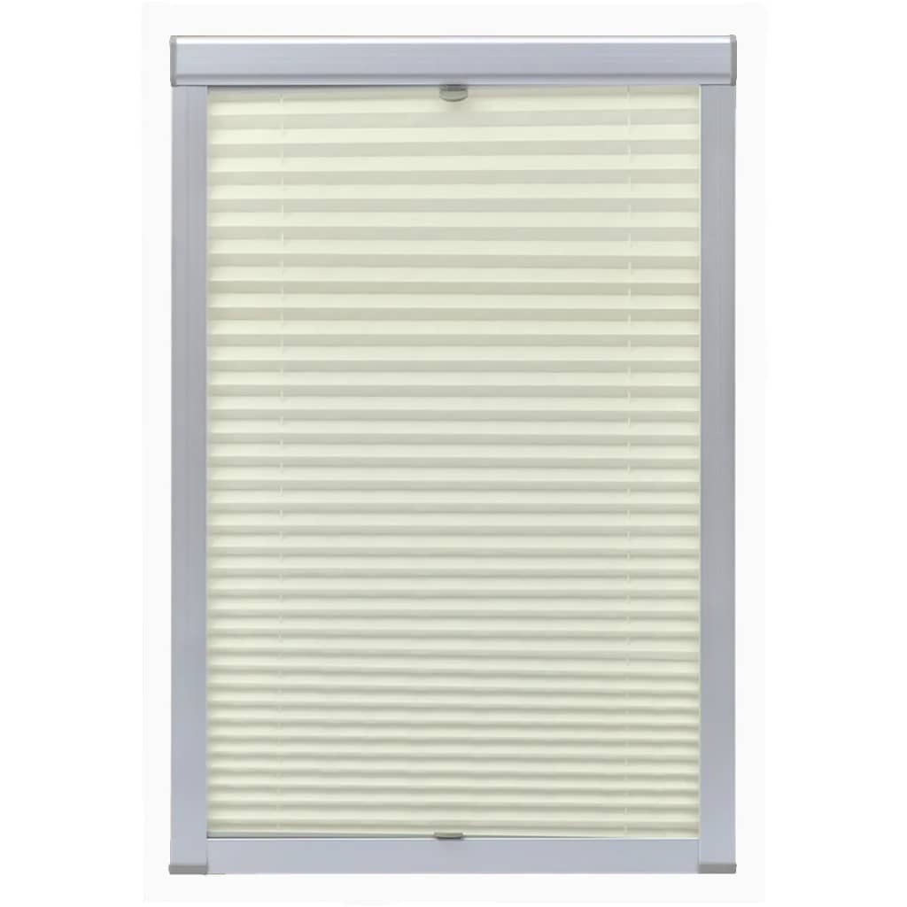 Pleated blinds, 104, cream