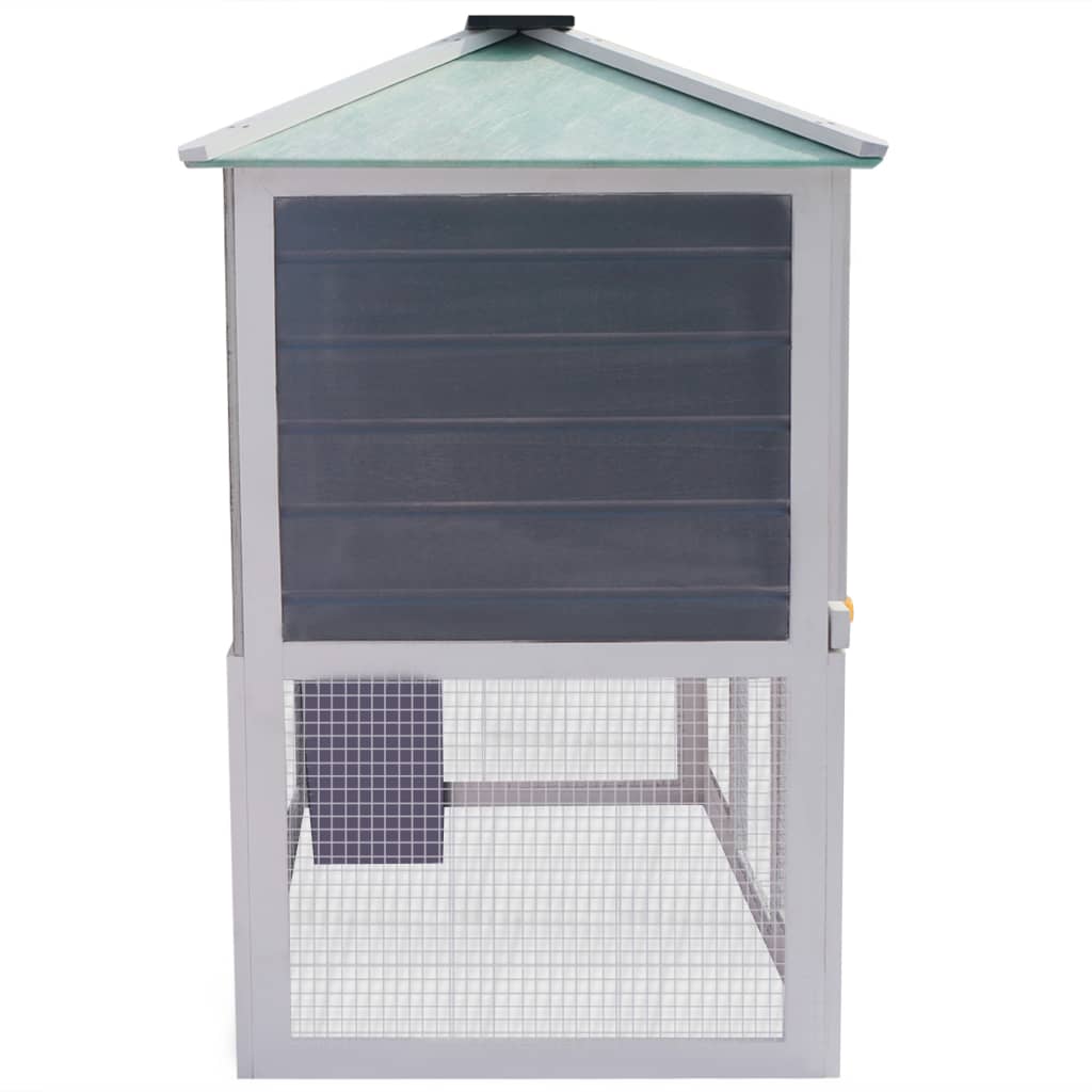 Cage for rabbits and other animals, with two levels, wood