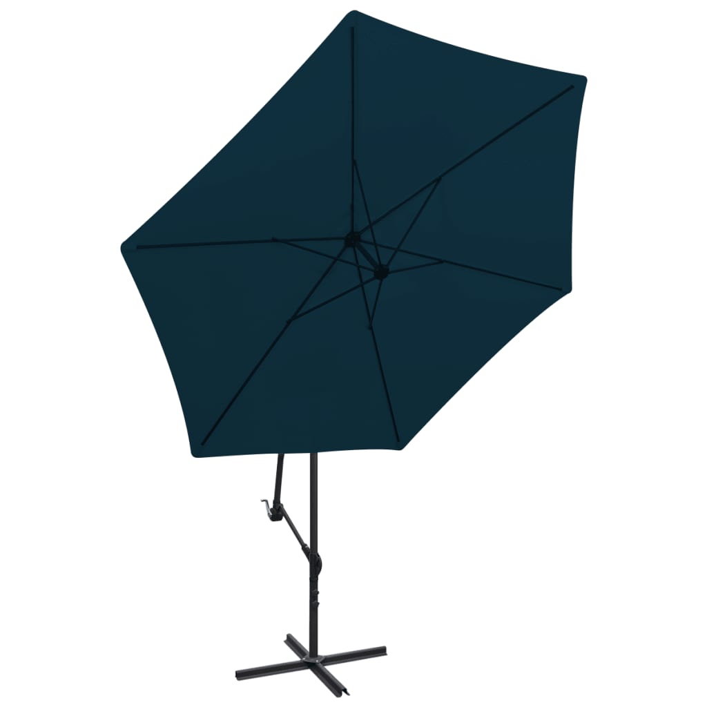 Umbrelă de soare de grădină în consolă, albastru, 3 m