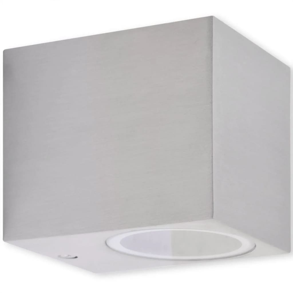 Corpuri de iluminat tip cub pentru perete exterior, 2 buc.