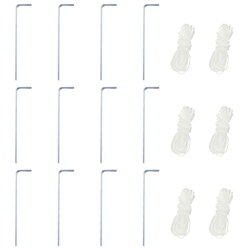 Marchiză pliabilă hexagonală, albastru închis, 3,6 x 3,1 m