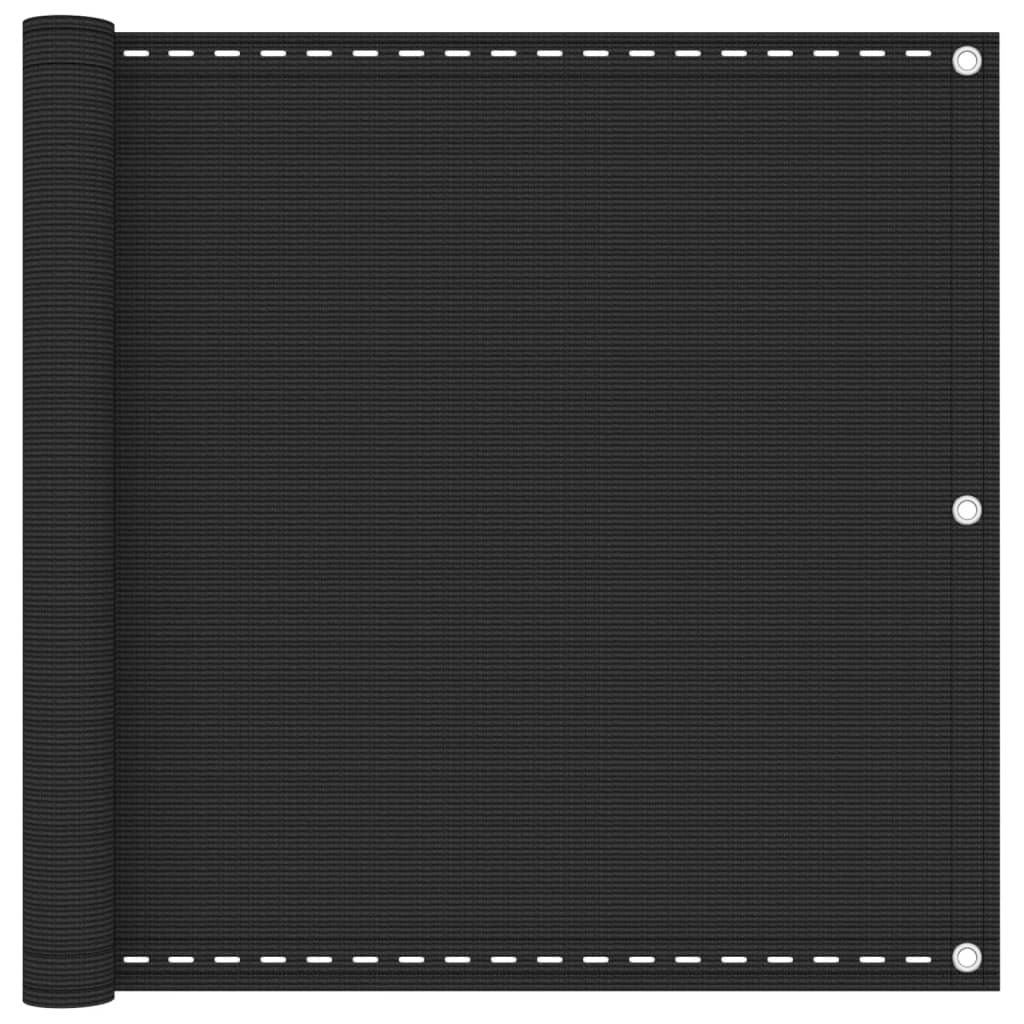 Prelată pentru balcon din HDPE, 90 x 400 cm, antracit