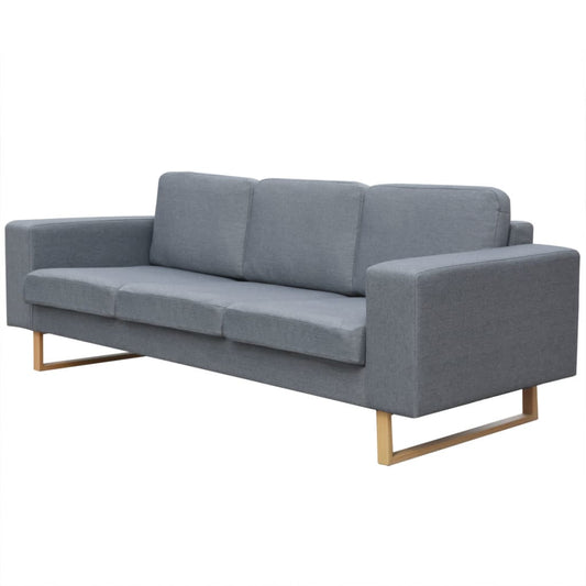 3-seater sofa, light grey, fabric