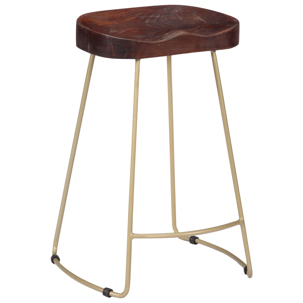 Gavin bar stools, 2 pcs., solid mango wood