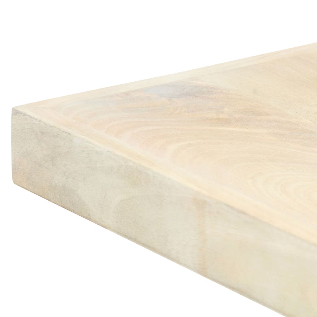 Kitchen table, white, 200x100x75 cm, solid mango wood