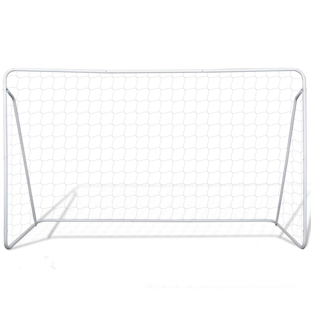 Soccer goals with net, 2 pcs, 240 x 90 x 150 cm, steel
