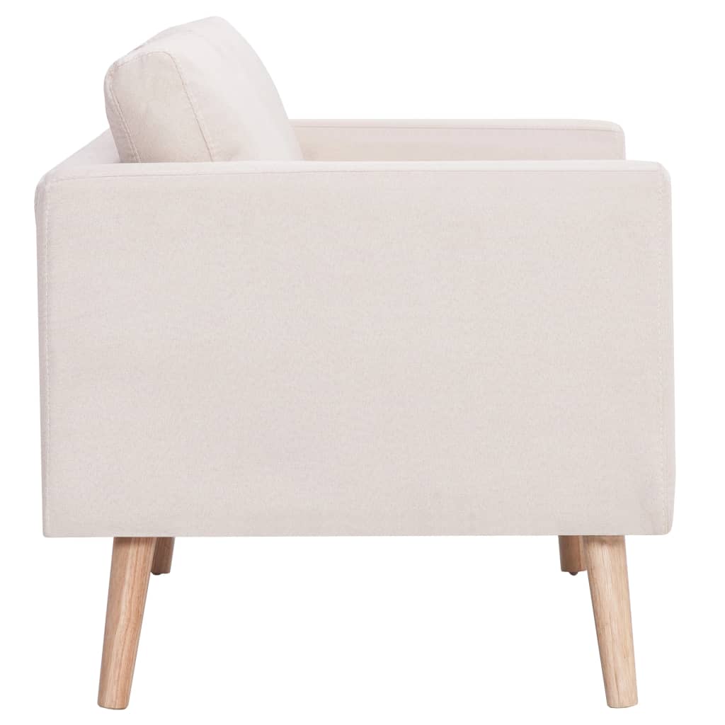 2-seater sofa, cream, fabric