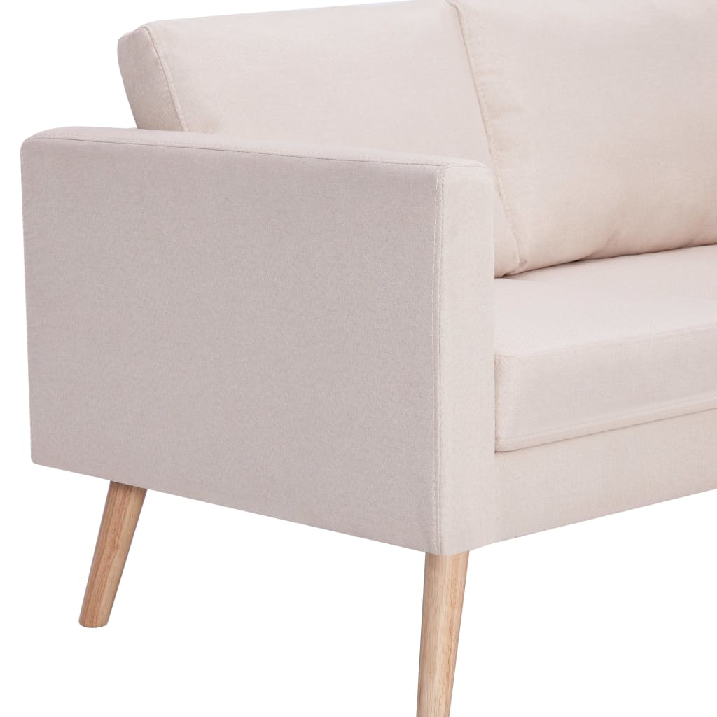 2-seater sofa, cream, fabric