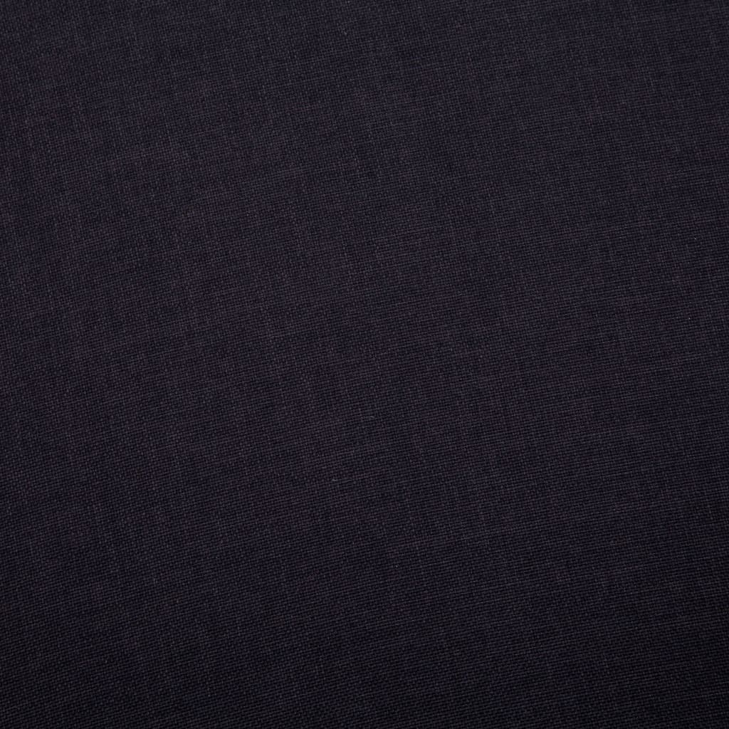 2-seater sofa, black, textile material