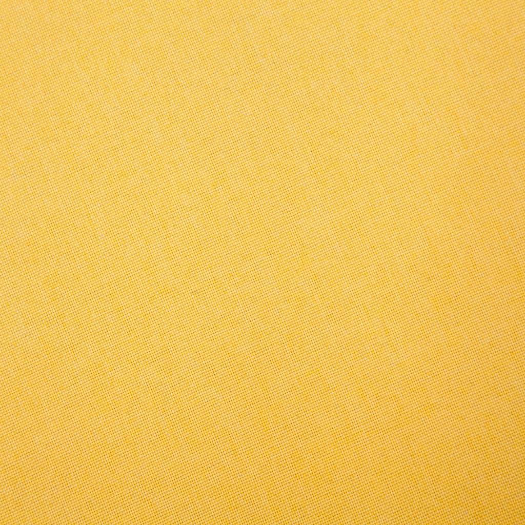 2-seater sofa, yellow, textile material