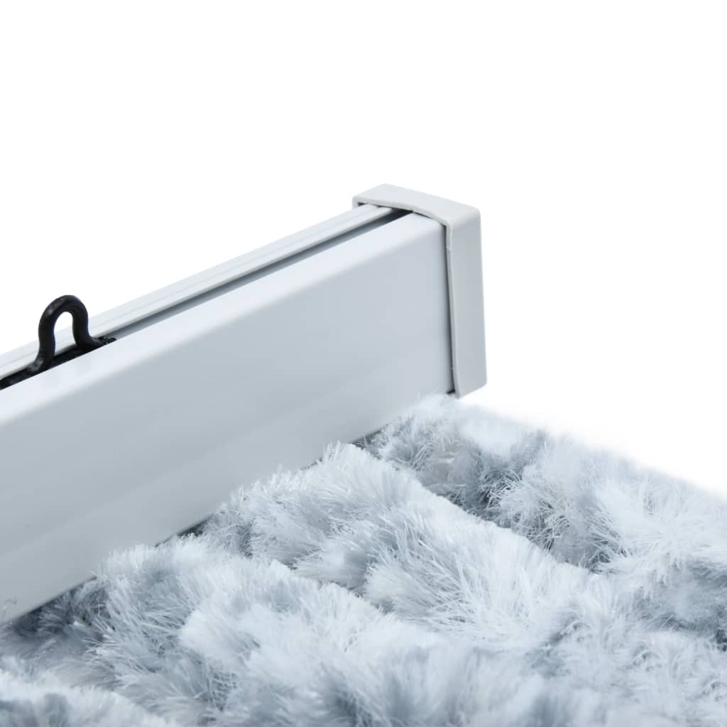 Insect curtain, white and gray, 56x185 cm, Chenille