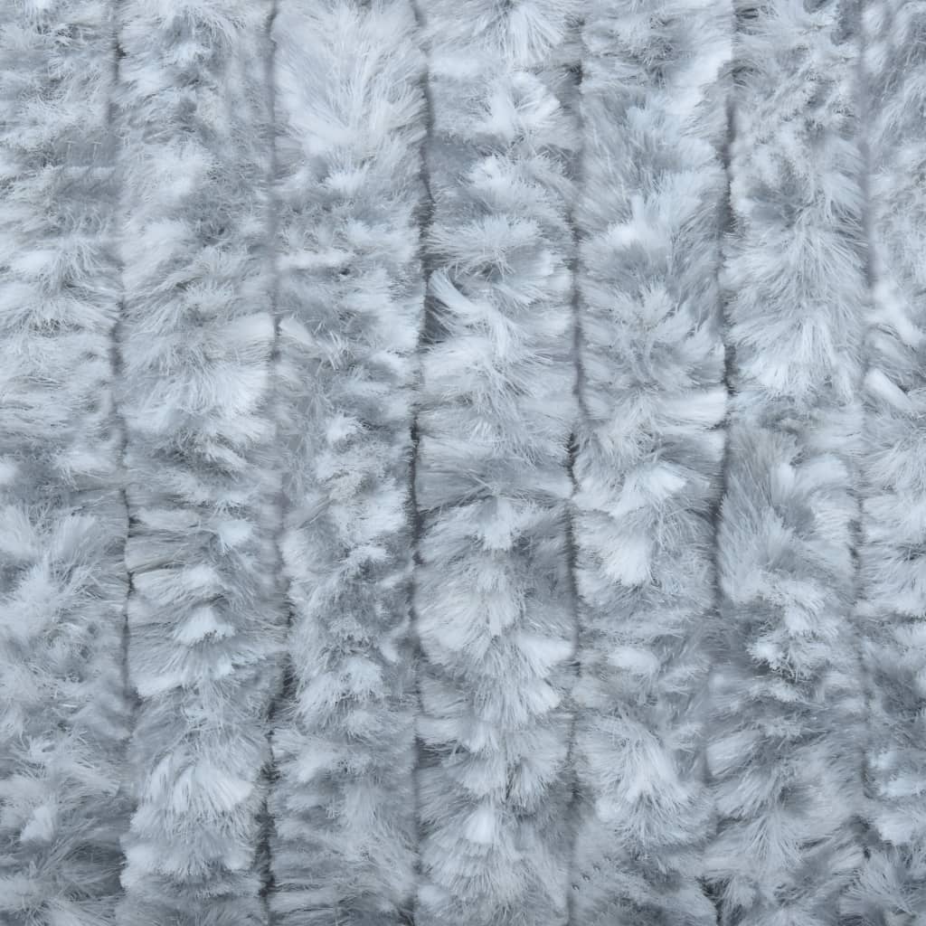 Insect curtain, white and gray, 56x185 cm, Chenille
