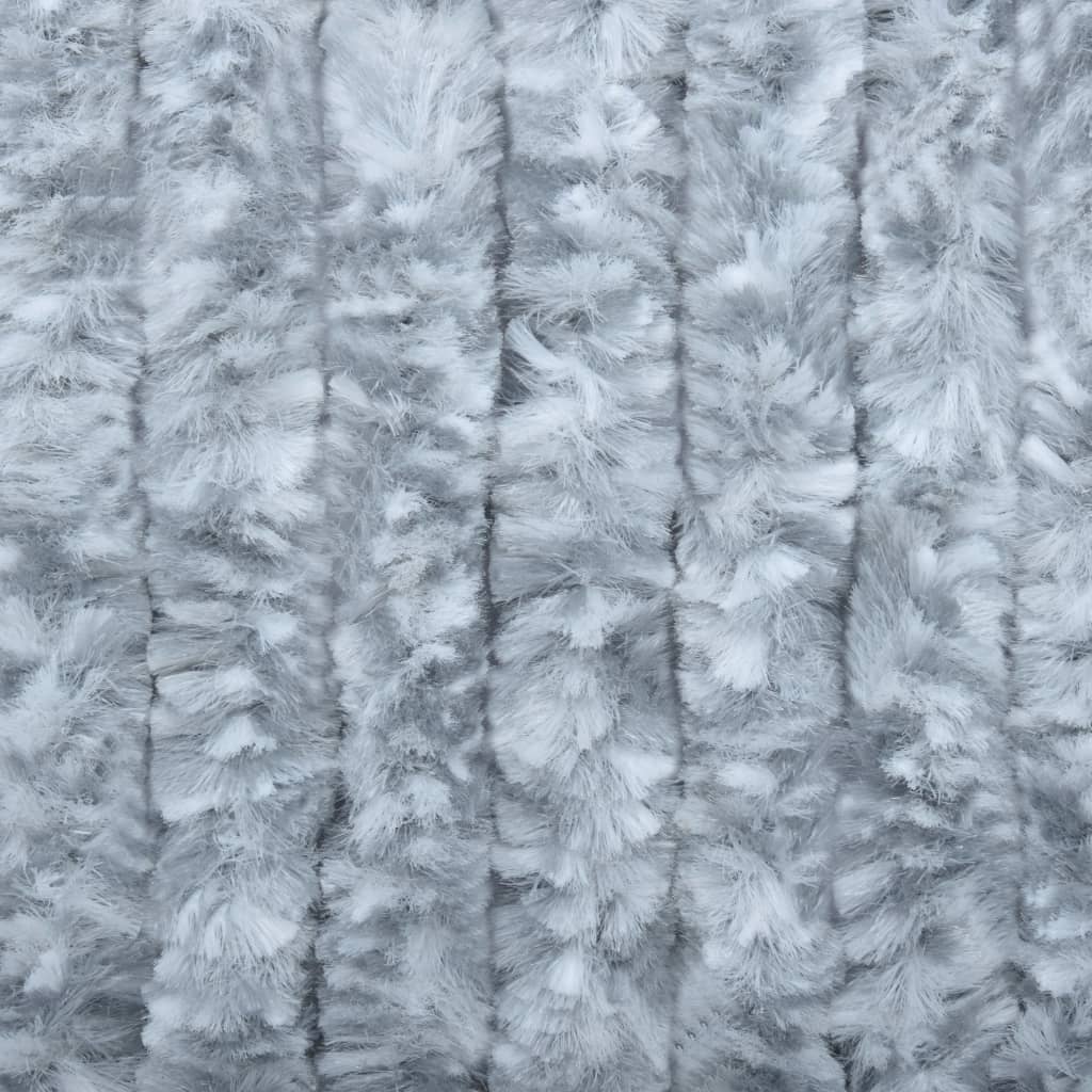 Insect curtain, white and gray, 90x220 cm, Chenille