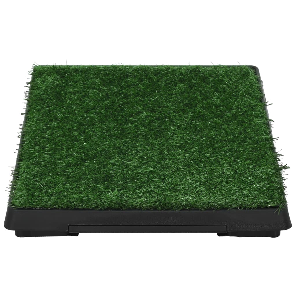 Pet toilet 2 pcs artificial grass tray 63x50x7cm