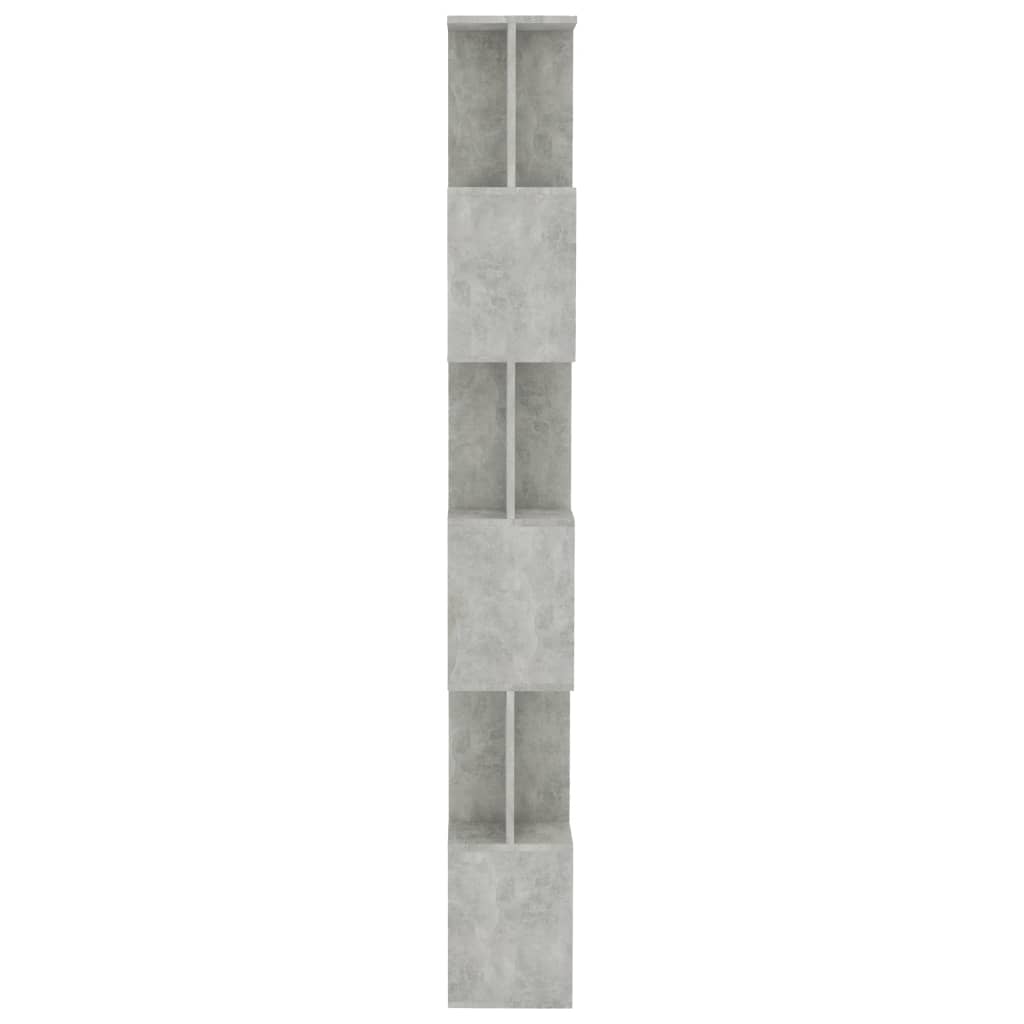 Bookcase/Room divider, concrete grey, 80 x 24 x 192 cm, chipboard