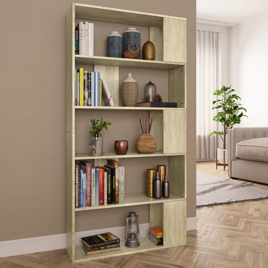 Bibliotecă/Separator, stejar sonoma 80x24x159 cm lemn prelucrat