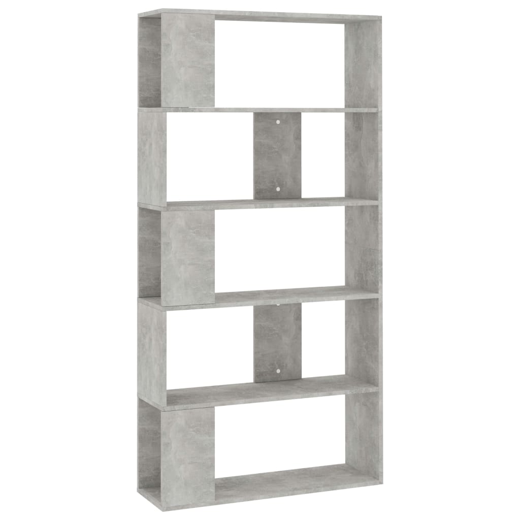 Bookcase/Room divider, concrete grey, 80 x 24 x 159 cm, chipboard