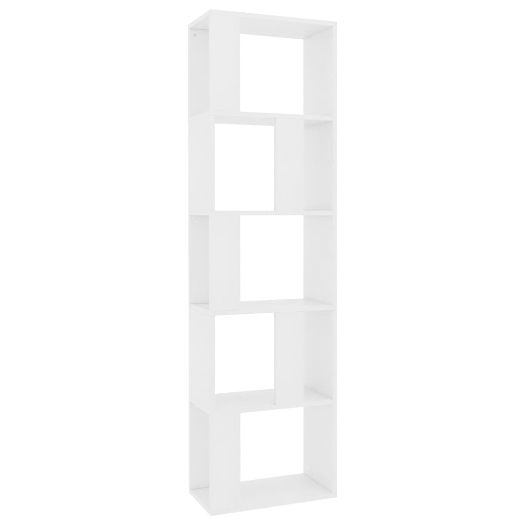 Bookcase/Room divider, white, 45x24x159 cm, chipboard